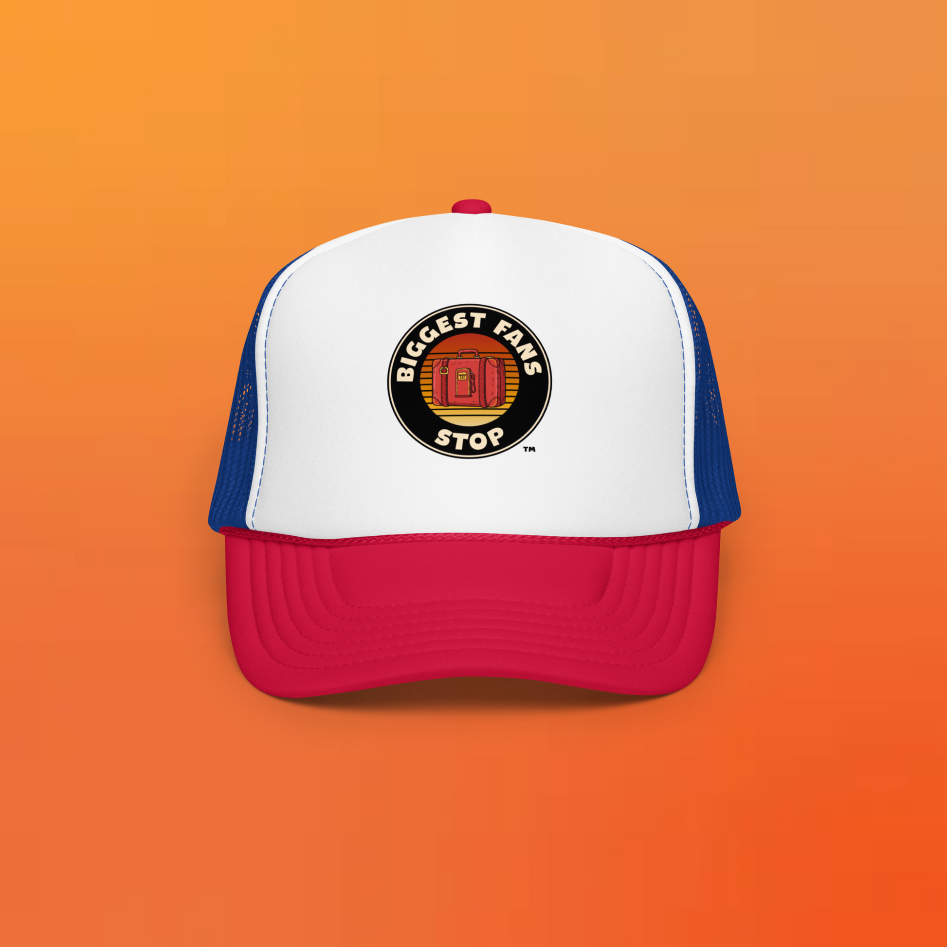 BiggestFansStop Classic Foam Trucker Hat – Vintage Snapback Mesh Cap BiggestFansStop