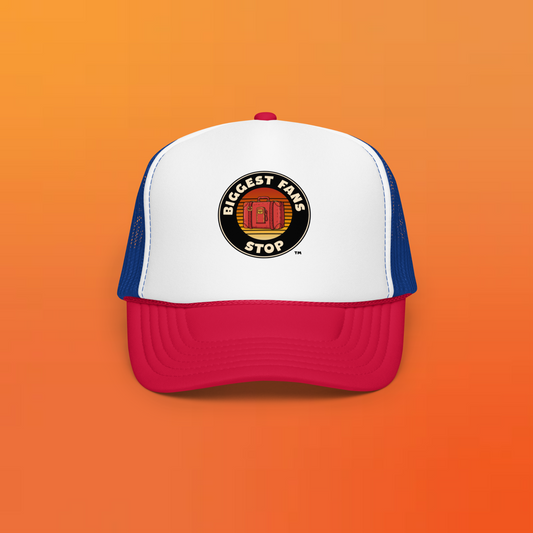 BiggestFansStop Classic Foam Trucker Hat – Vintage Snapback Mesh Cap BiggestFansStop