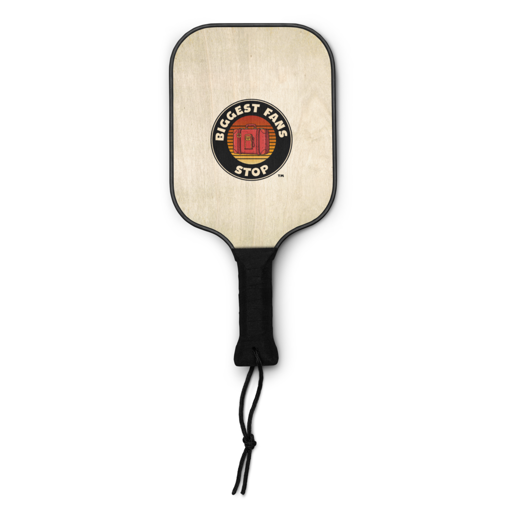 Biggest Fans Pickleball Paddle Set – 2 Wooden Paddles, 2 Balls & Carry Bag for Beach, Park & Backyard Games BiggestFansStop